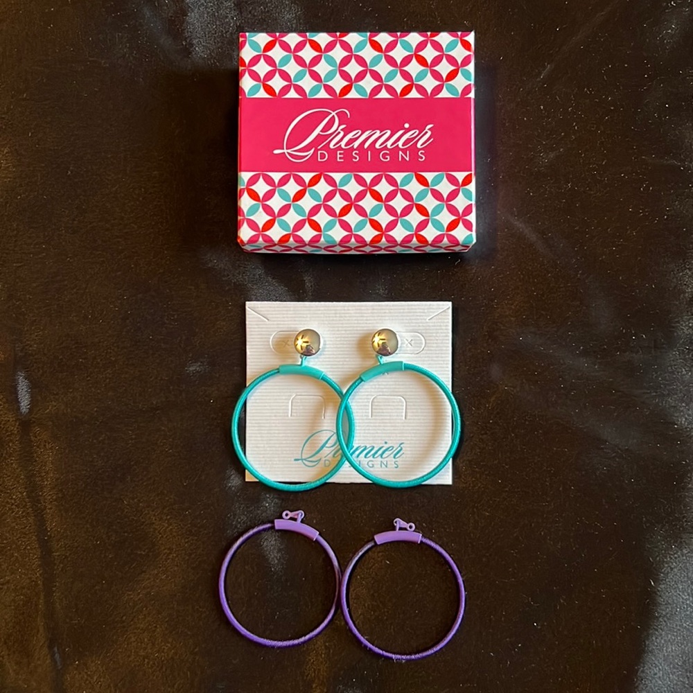 Premier Designs - interchangeable hoop earrings
